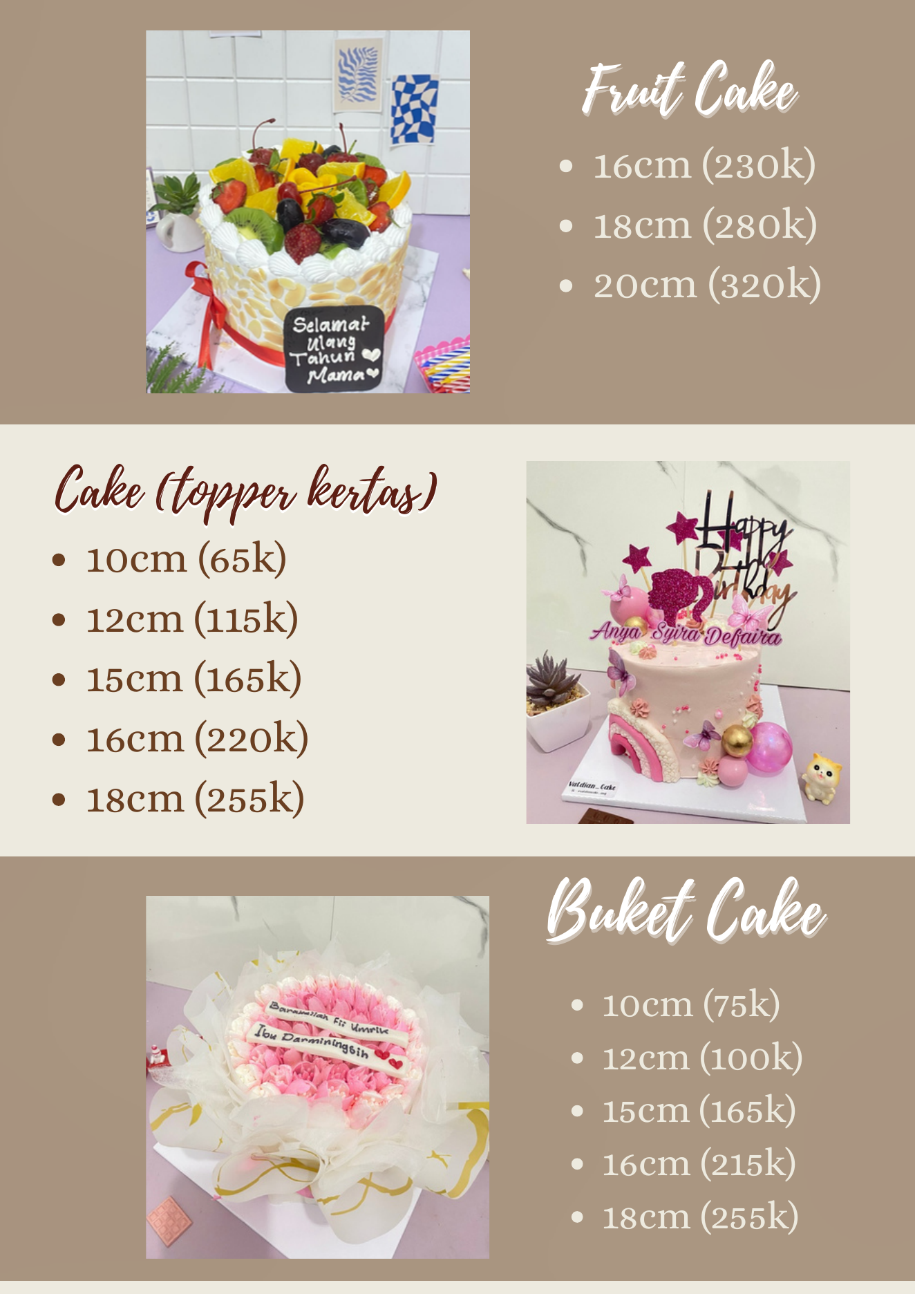 Pricelist Valdian Cake halaman 2